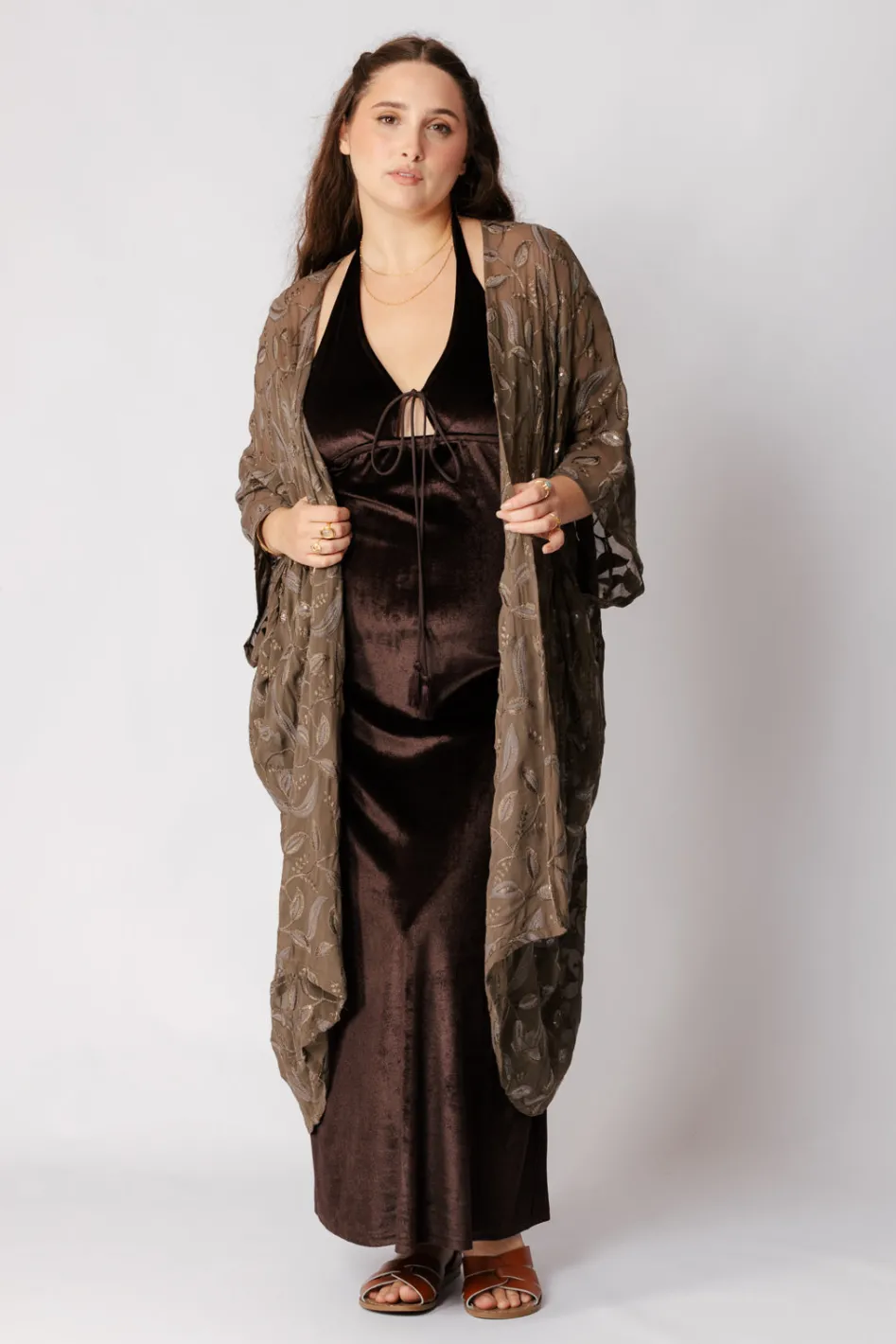 Clearance Shimmer Kimono Free Size|Kimonos & Dusters