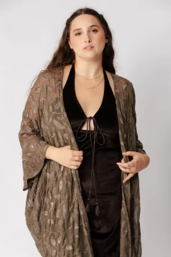 Clearance Shimmer Kimono Free Size|Kimonos & Dusters