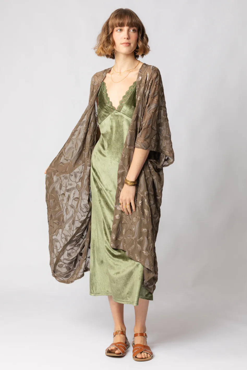 Clearance Shimmer Kimono Free Size|Kimonos & Dusters
