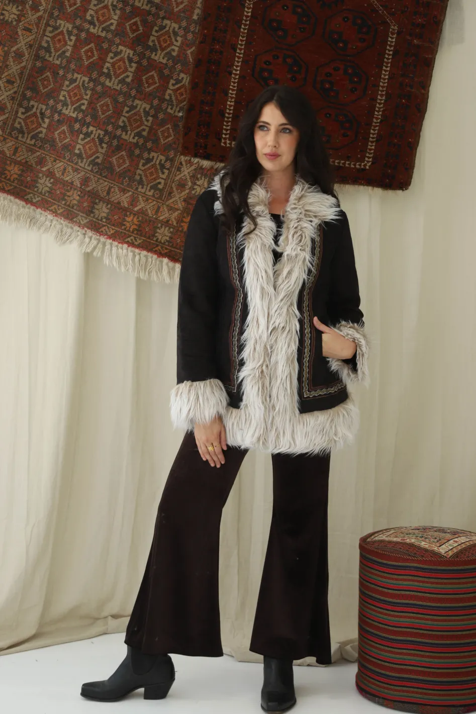 Outlet Short Afghan Coat Jackets & Outerwear