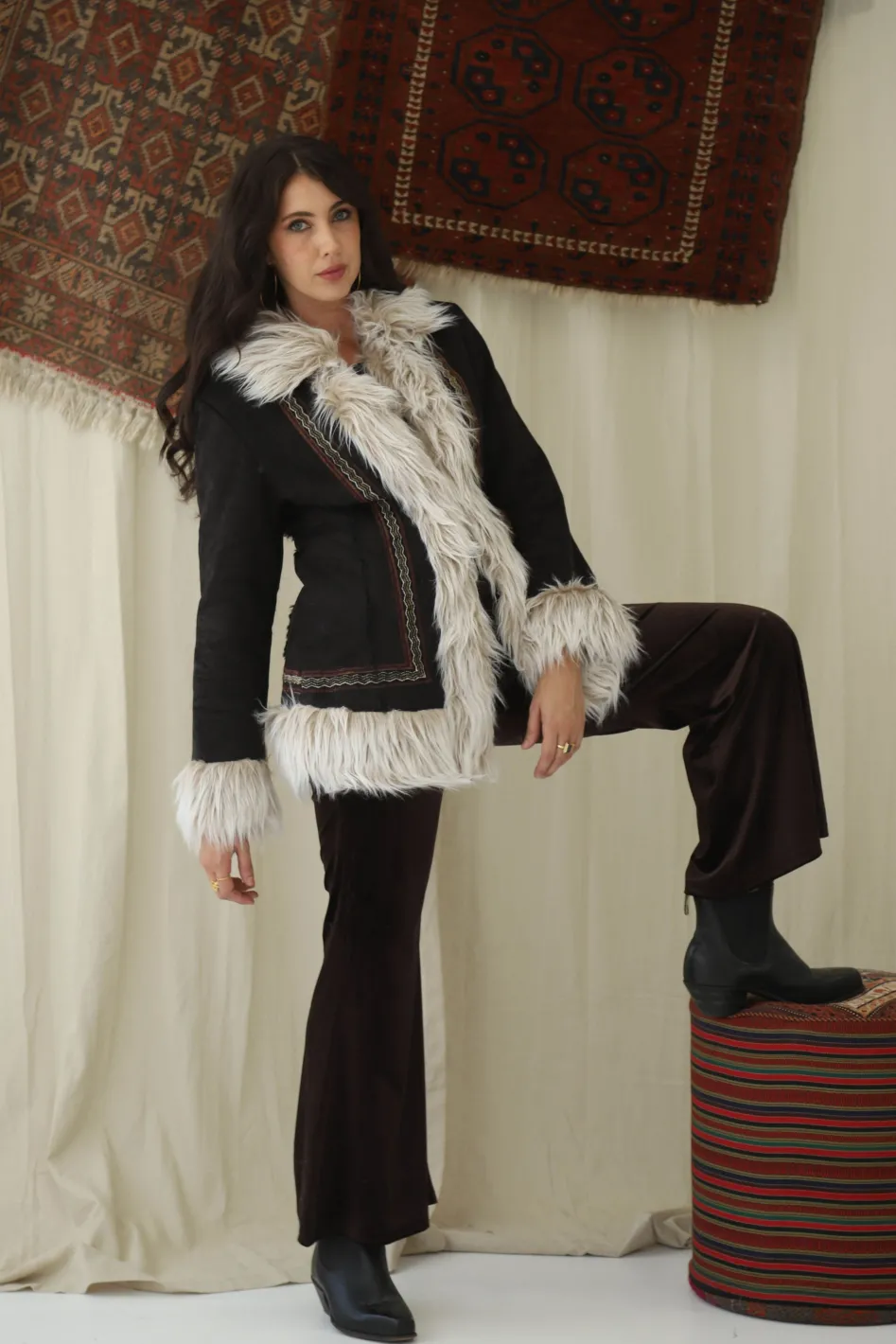 Outlet Short Afghan Coat Jackets & Outerwear