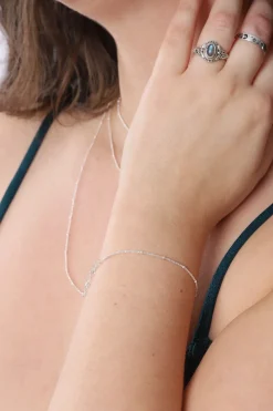 Hot Silver Box & Ball Chain Bracelet Bangles & Bracelets