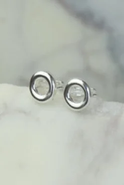 Online Silver Circle Earrings Earrings