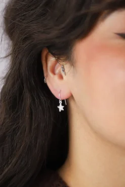 Discount Silver Star Fish Earrings Earrings