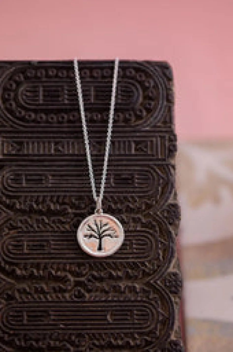 New Silver Tree Disc Necklace Necklaces And Pendants