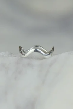 Clearance Silver Wave Ring Rings