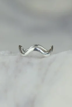 Clearance Silver Wave Ring Rings