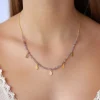 Clearance Strawberry Quartz Necklace with Gold Charms Necklaces And Pendants