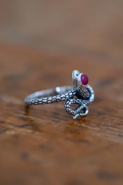 Clearance Textured Snake Ring Rings