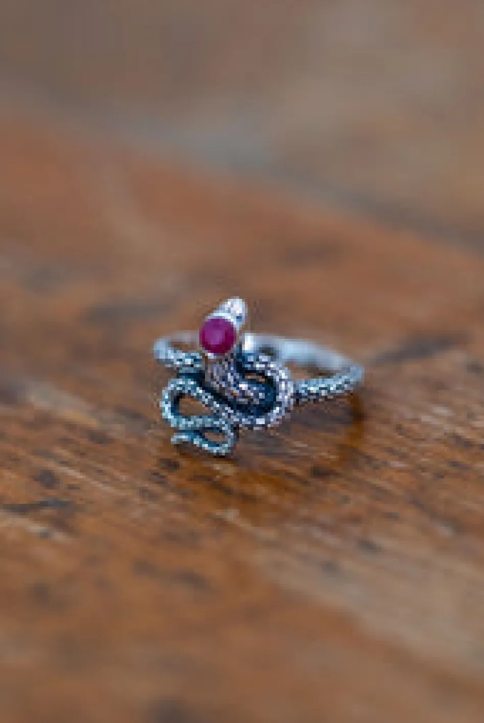 Clearance Textured Snake Ring Rings