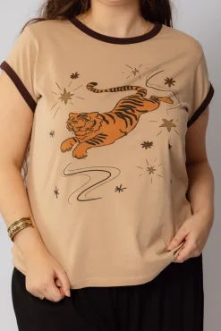 Fashion Tiger Tee Tops & Shirts