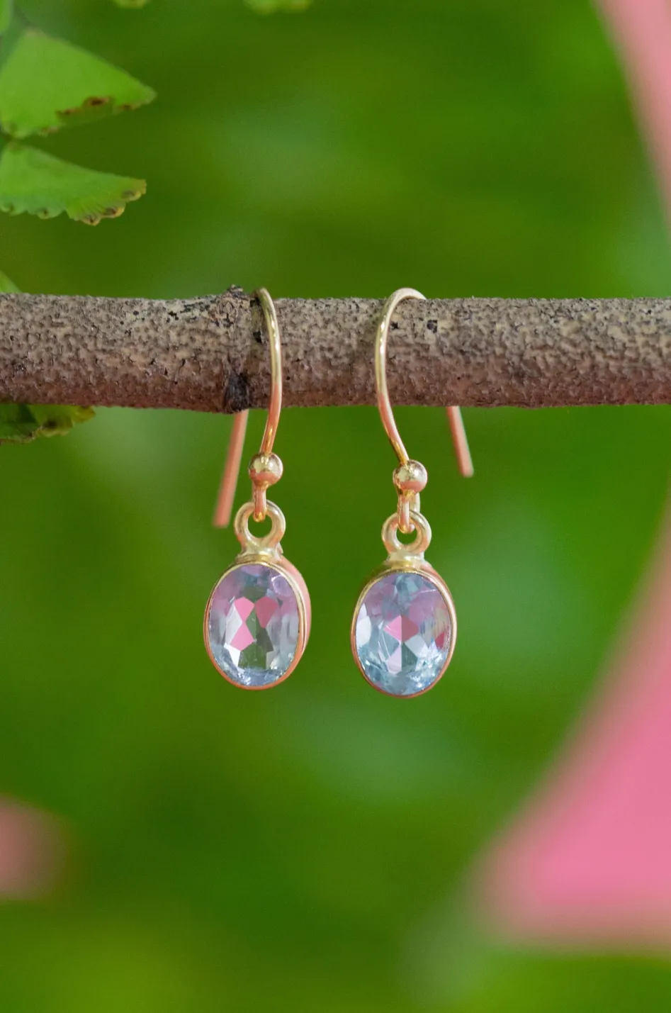 Fashion Tuana Blue Topaz Earrings Earrings