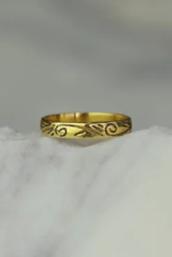Outlet Twig Gold Fine Band Rings