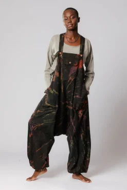 New Tye Dye Slouchy Overalls Playsuits & Jumpsuits