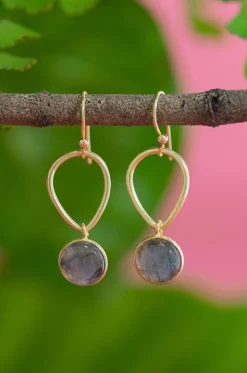 Clearance Ulla Labradorite Earrings Earrings