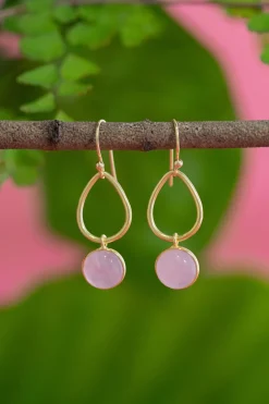 Sale Ulla Rose Quartz Earrings Earrings