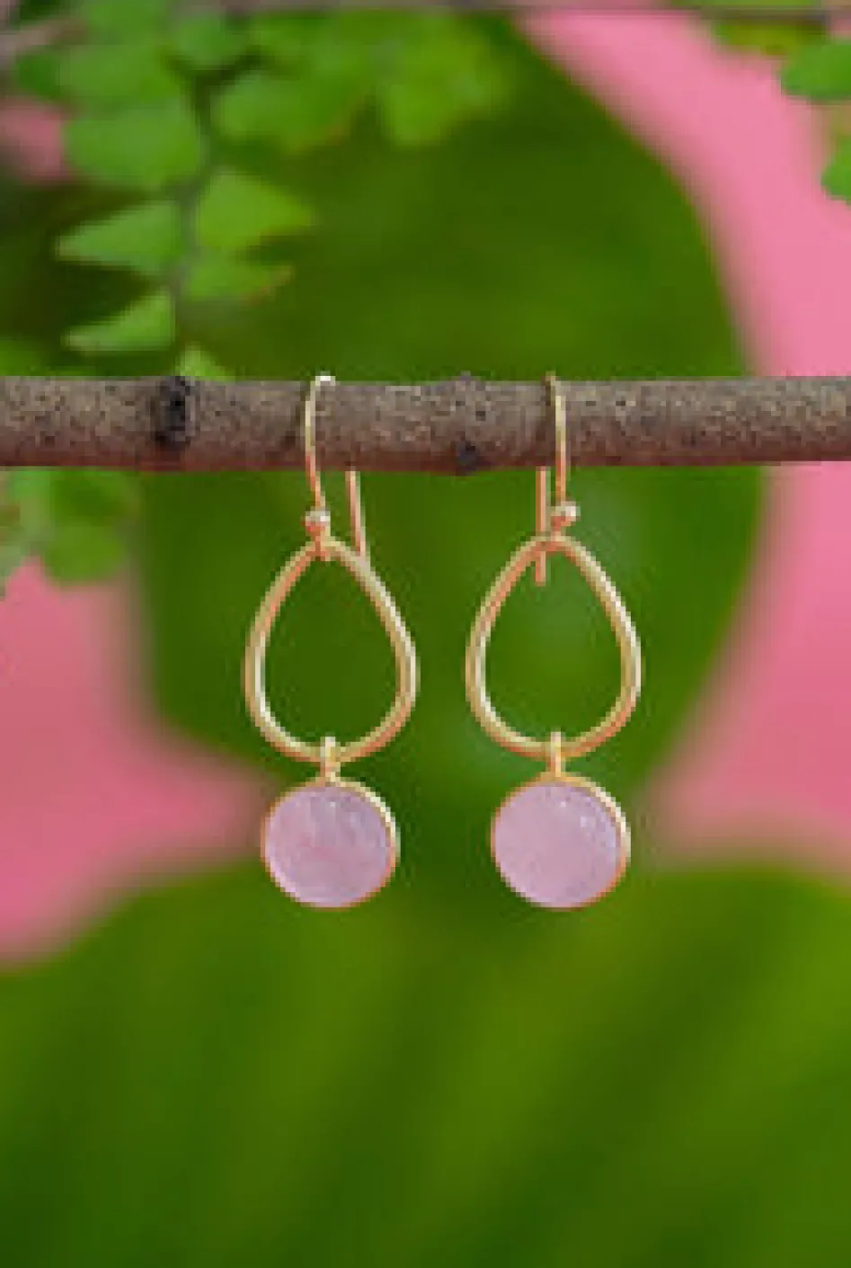 Sale Ulla Rose Quartz Earrings Earrings