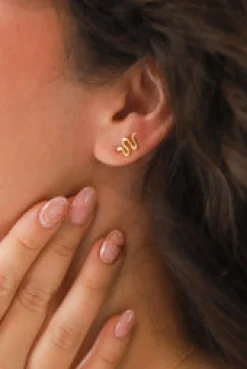 Sale Zen Gold Snake Studs Studs And Hoops|Earrings