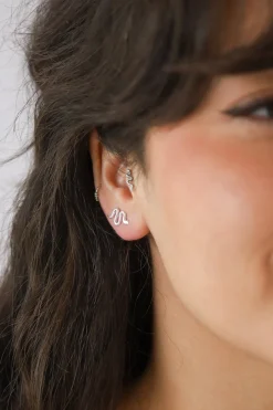 Best Zen Silver Snake Studs Studs And Hoops|Earrings