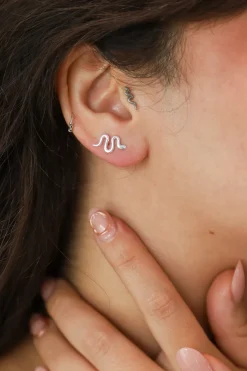 Best Zen Silver Snake Studs Studs And Hoops|Earrings
